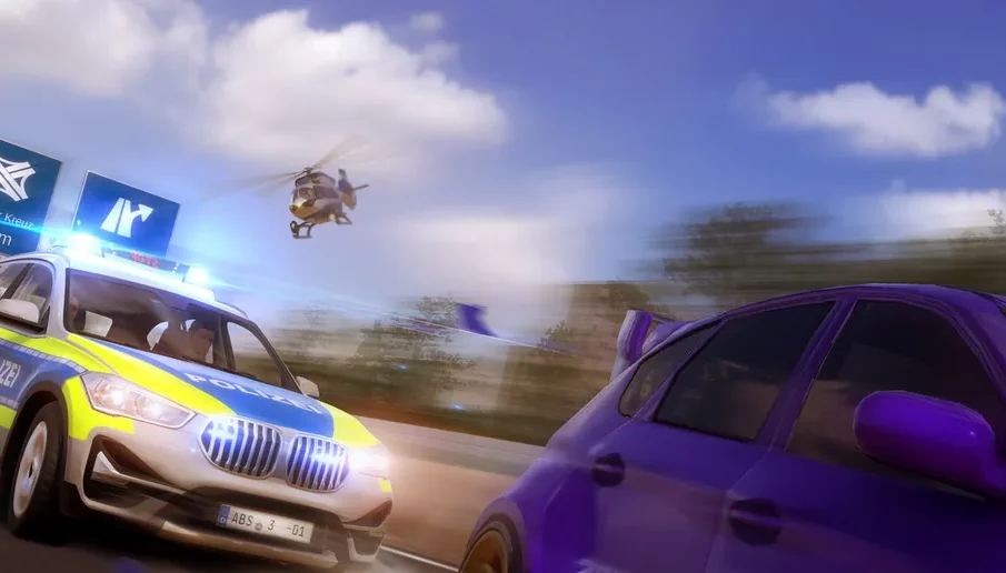 Autobahn Police Simulator 3, simulation de police routière allemande éditée par Aerosoft