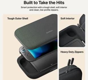 Belkin Charging Case Pro Nintendo Switch 2 housse batterie 10000 mAh support inclinable