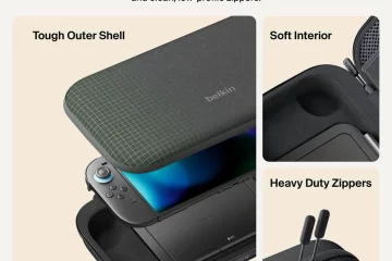 Belkin Charging Case Pro Nintendo Switch 2 housse batterie 10000 mAh support inclinable