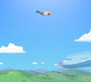 Freefall 95, jeu d'action arcade de chute libre par S-Bend Games sur Steam
