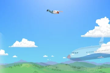 Freefall 95, jeu d'action arcade de chute libre par S-Bend Games sur Steam
