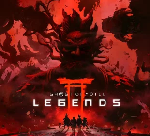 Illustration officielle du raid Ghost of Yōtei Legends, mode coopératif de Sucker Punch sur PlayStation 5