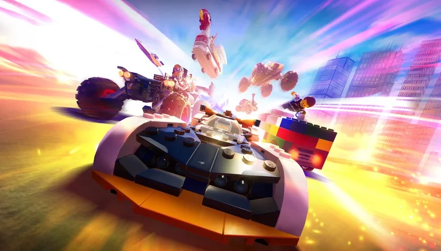 Course de véhicules LEGO dans LEGO 2K Drive avant retrait des boutiques et fermeture multijoueur 2027