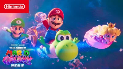Super Mario Galaxy Movie, affiche promotionnelle Nintendo pour le 40e anniversaire de Mario