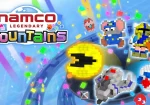 Voxels colorés inspirés des jeux d'arcade Namco dans NAMCO LEGENDARY Mountains