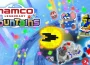 Voxels colorés inspirés des jeux d'arcade Namco dans NAMCO LEGENDARY Mountains