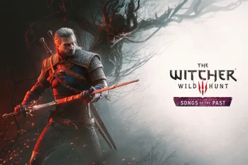 Key art The Witcher 3 Wild Hunt Songs of the Past avec Geralt de Rivia, extension 2027