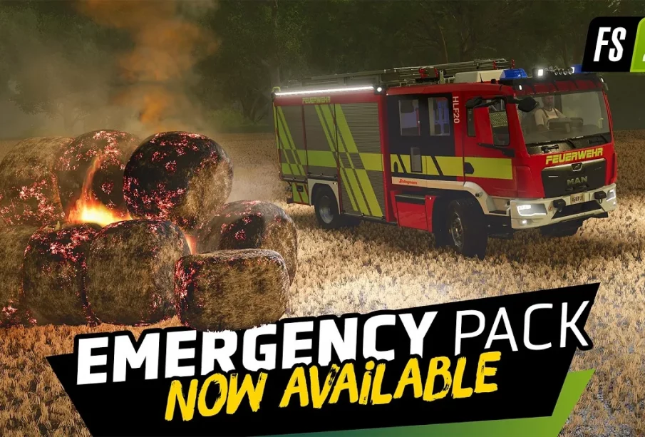 Farming Simulator 25 Emergency Pack gratuit Creative Mesh camions pompiers Schlingmann GIANTS Software