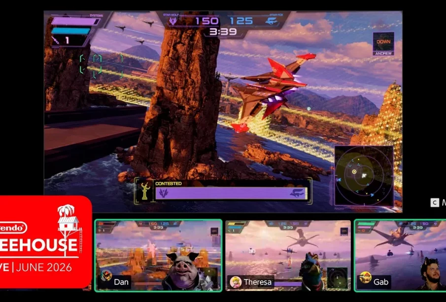 Star Fox remake multijoueur Battle Mode 4v4 Fichina Sector Y Nintendo Switch 2