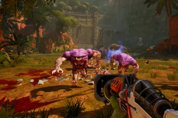 Serious Sam: Shatterverse, screenshot officiel Behaviour Interactive / Devolver Digital, sortie le 31 août 2026
