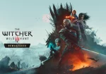 Key art officiel de The Witcher 3 Wild Hunt Remastered, Geralt, Ciri, Yennefer et Triss