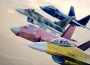 Ace Combat 8 Wings of Theve — formation de chasseurs, screenshot officiel Bandai Namco