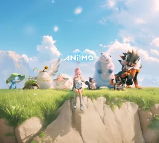 Key art officiel Aniimo, RPG open world de Pawprint Studio