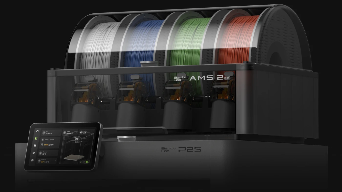 Bambu Lab P2S et AMS 2 Pro impression 3D multicolore makers