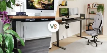 Featured setup bureaux gaming FlexiSpot et Secretlab