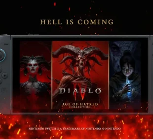 Diablo IV Age of Hatred Collection sur Nintendo Switch 2 — art officiel Blizzard / Nintendo