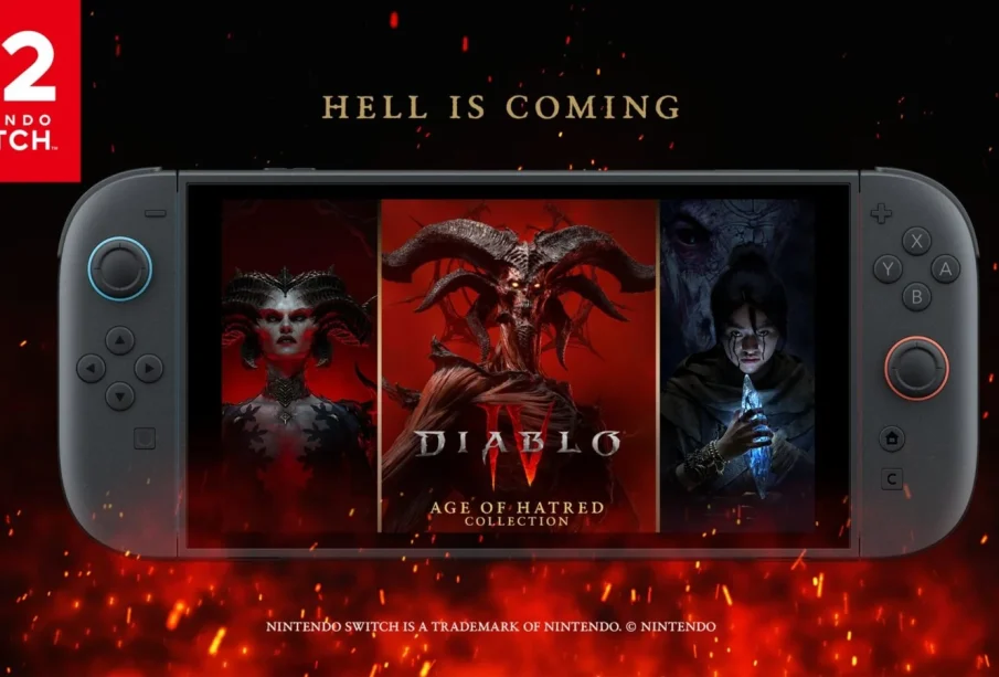 Diablo IV Age of Hatred Collection sur Nintendo Switch 2 — art officiel Blizzard / Nintendo