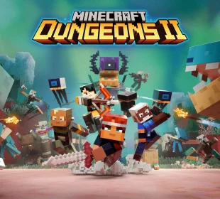 Minecraft Dungeons II — key art officiel The Sift / Mojang