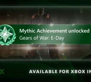 Notification Mythic Achievement unlocked sur Gears of War E-Day, Xbox Insiders