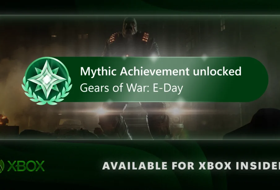 Notification Mythic Achievement unlocked sur Gears of War E-Day, Xbox Insiders