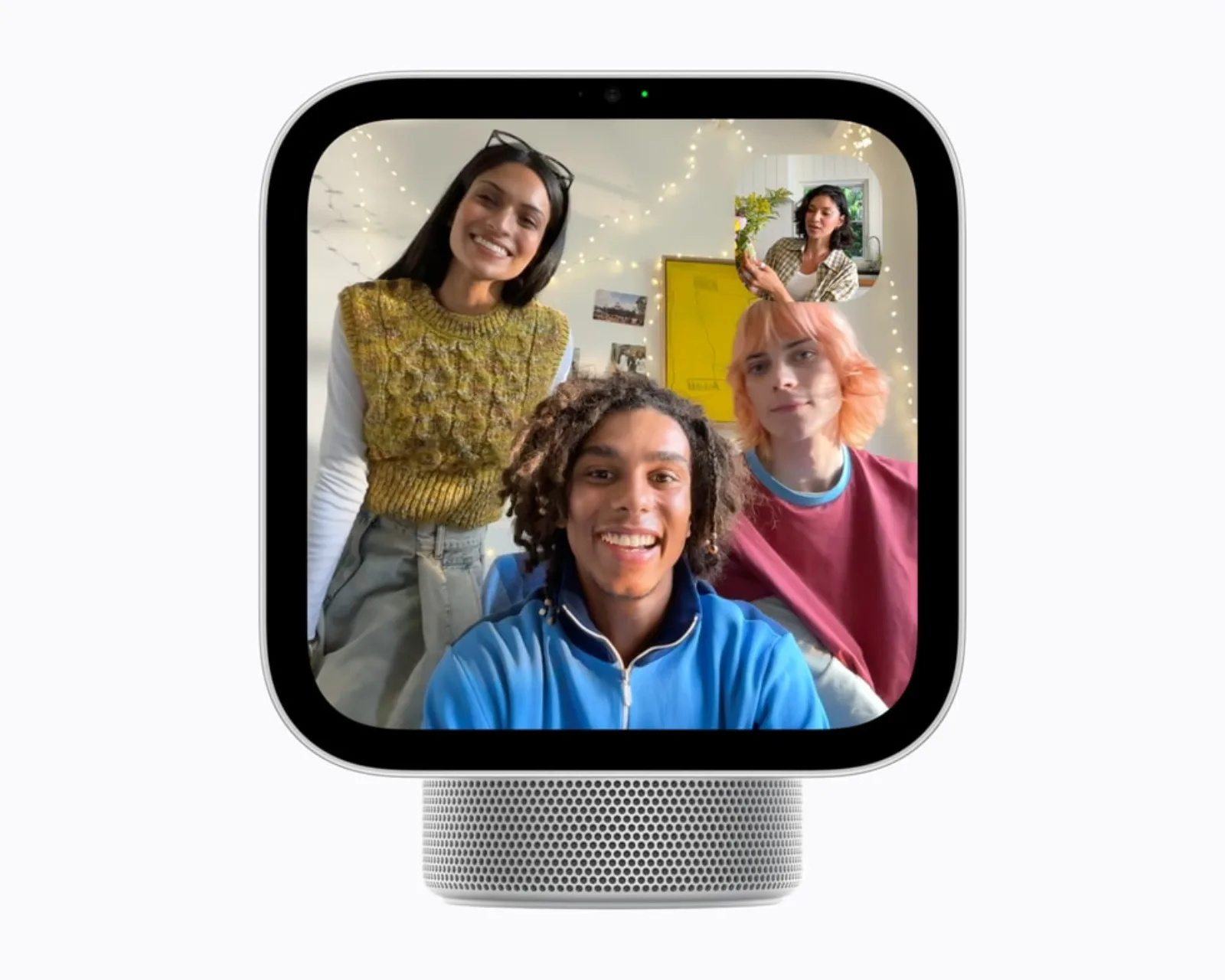 Appel FaceTime avec Cadre centré sur l’Apple HomeView