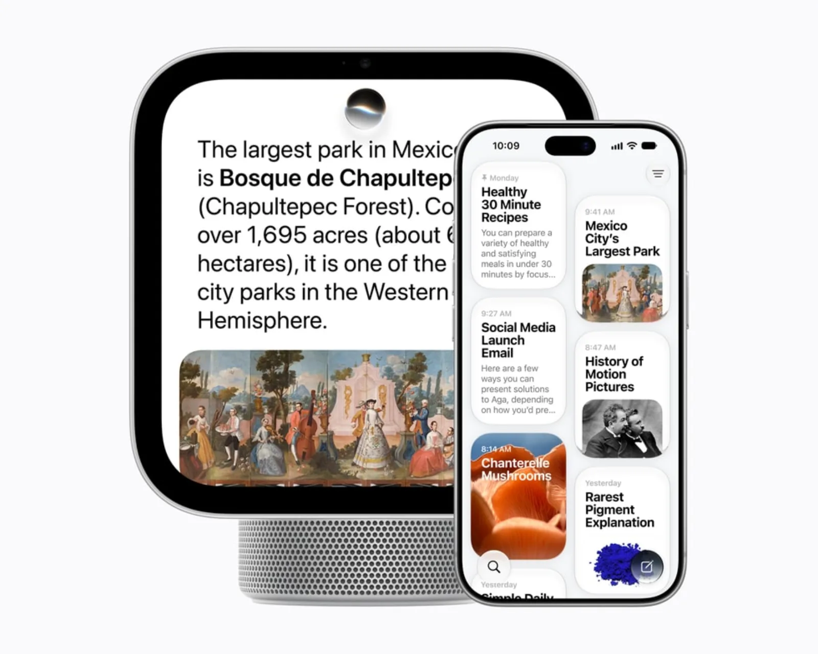 Siri AI sur l’écran de l’Apple HomeView