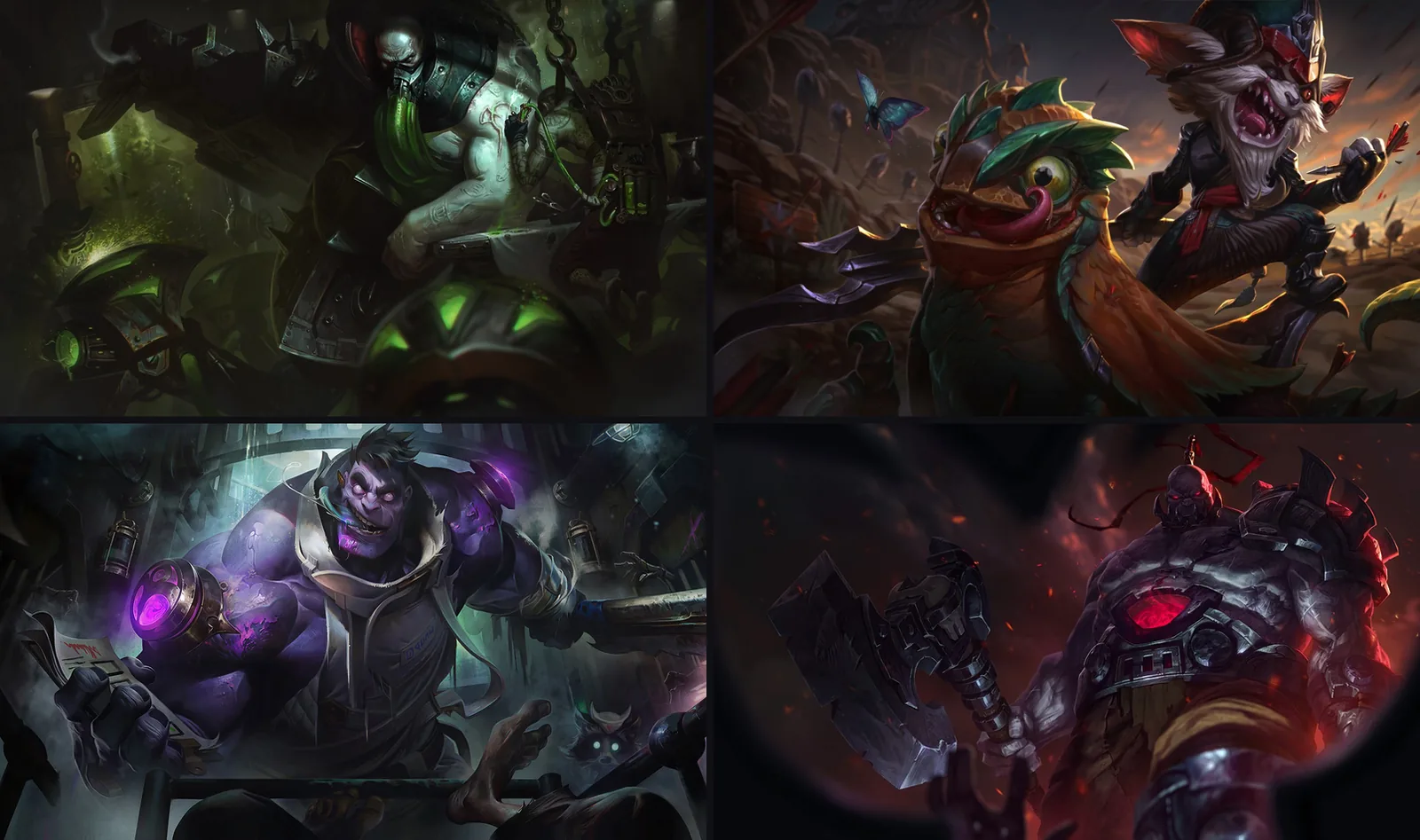 Armure sanguine LoL : Urgot, Kled, Dr. Mundo et Sion, champions adaptés au Bloodmail