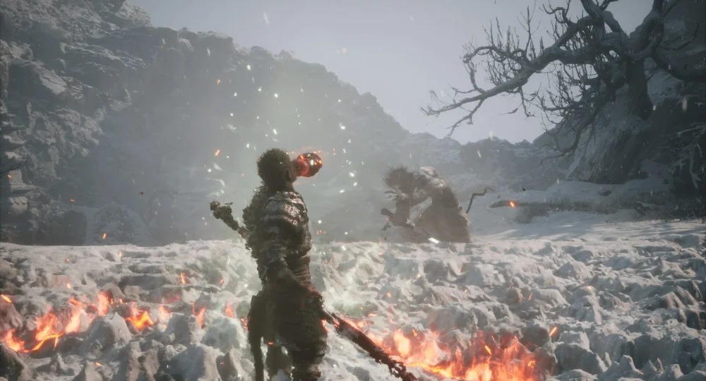 Le Destiné dans un paysage enneigé, guide Black Myth Wukong fins