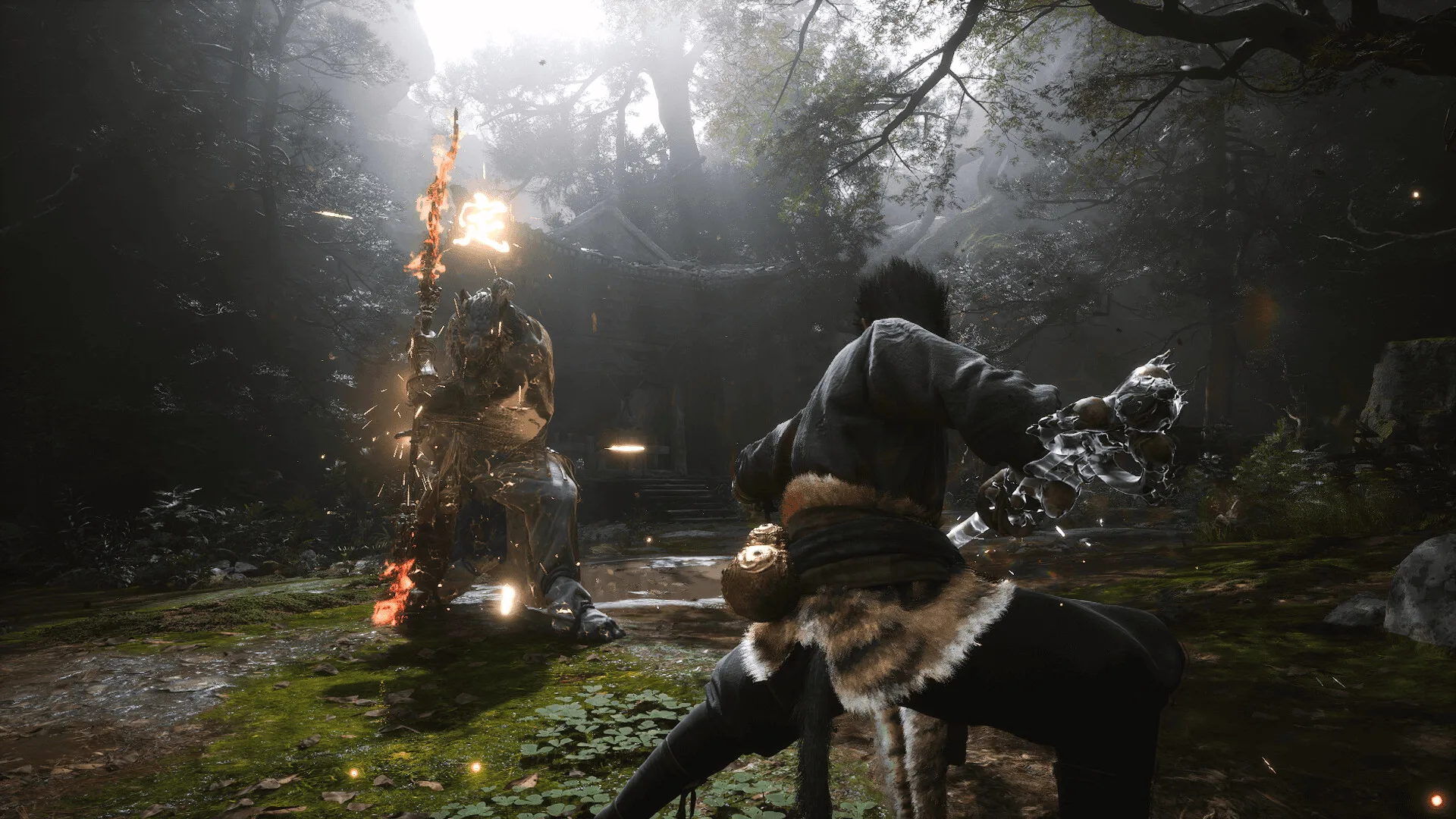 Combat en forêt au chapitre 1, Black Myth Wukong fins et zones secrètes