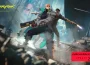 Cyberpunk 2077 mise à jour 2.5 : deux mercenaires dos à dos, pistolets en main, visuel Edgerunners 2