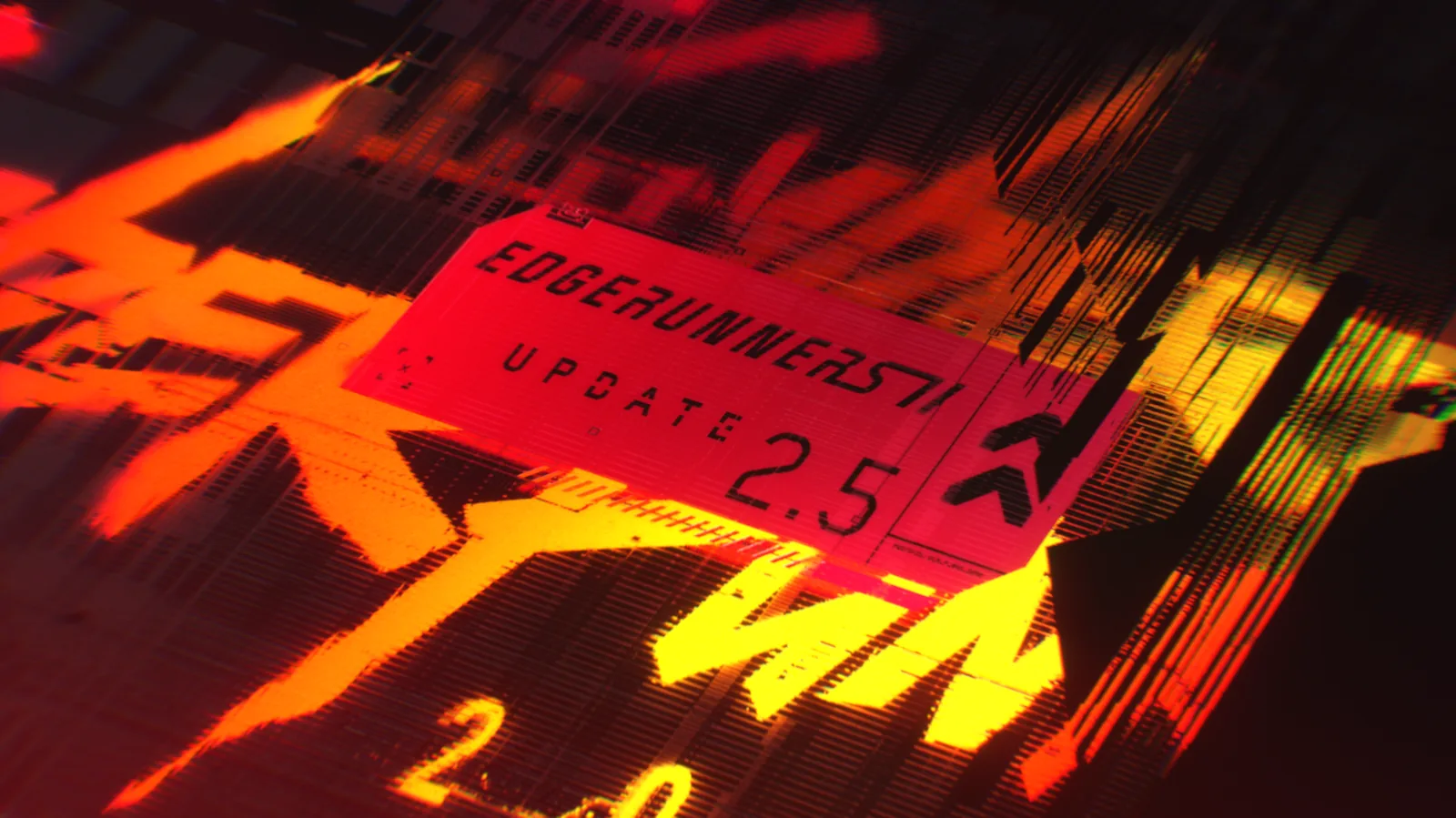Logo de la mise à jour 2.5 Edgerunners 2 de Cyberpunk 2077