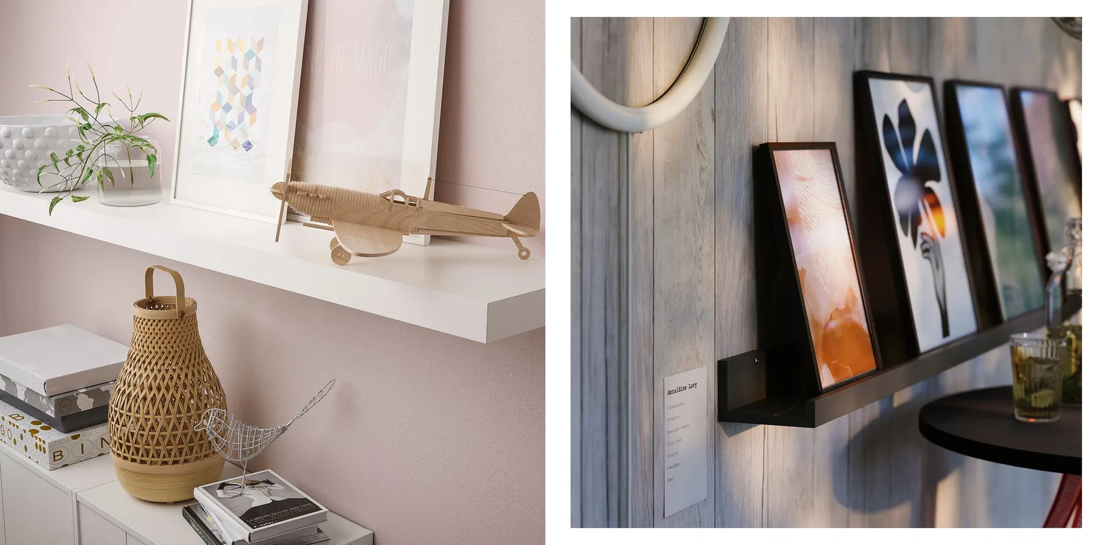 Déco geek : étagère murale LACK et tablettes à rebord MOSSLANDA