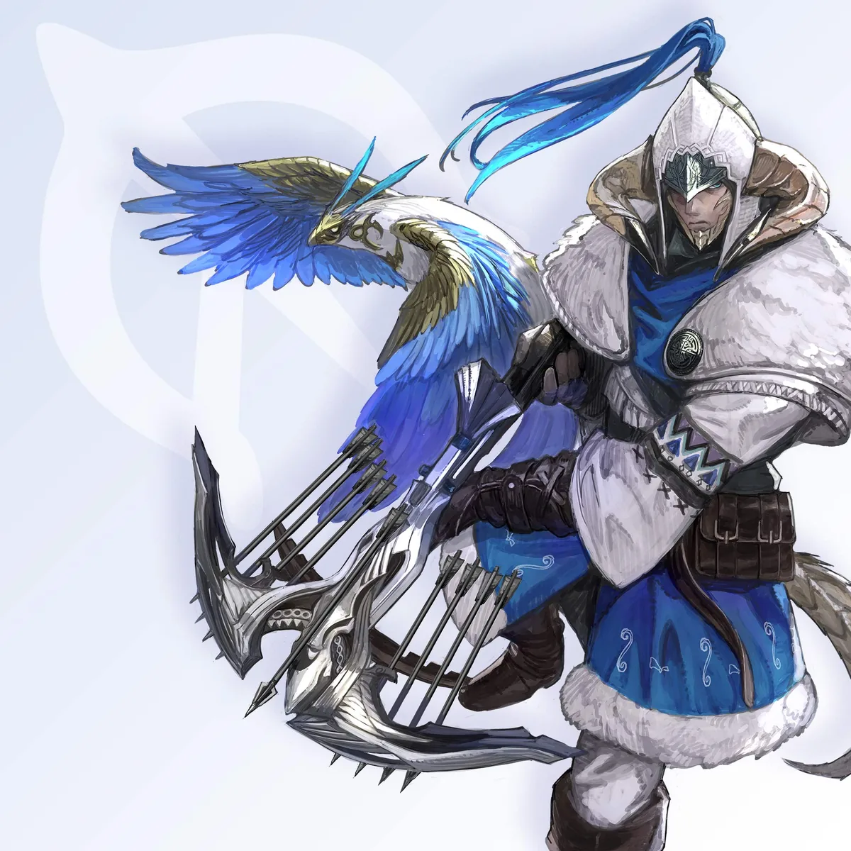 FFXIV Evercold : le Zephyr, son arbalète et son rapace Nephele