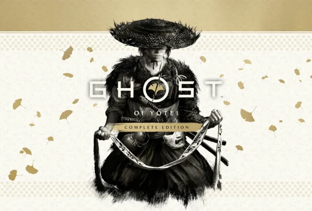 Key art Ghost of Yōtei Édition complète, Atsu au chapeau de paille