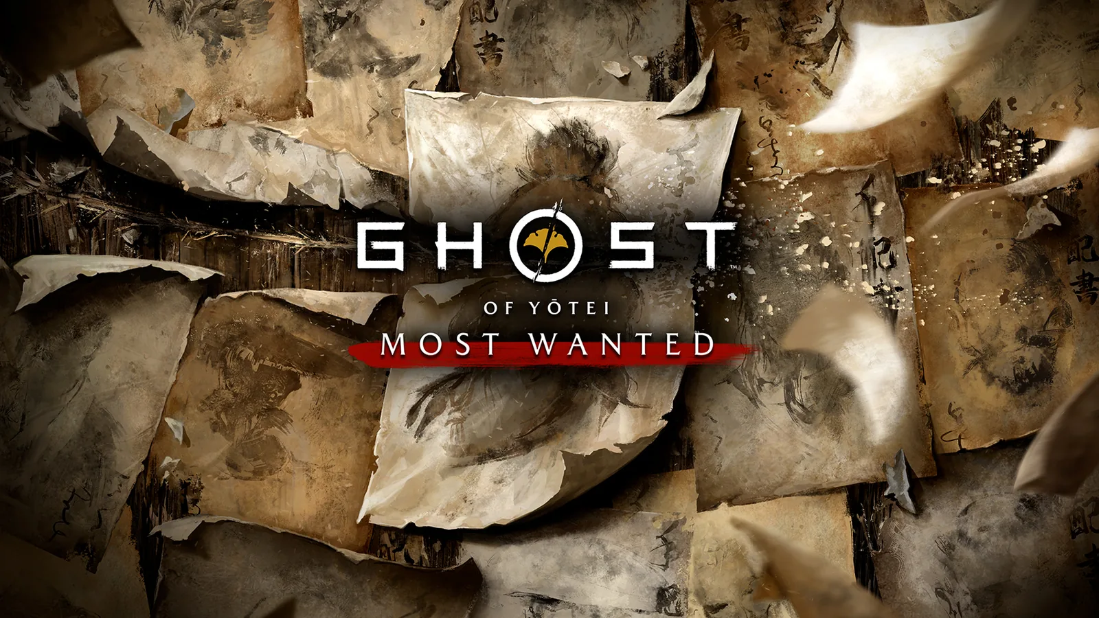 Art officiel Most Wanted Ennemi public, affiches de primes Ghost of Yōtei