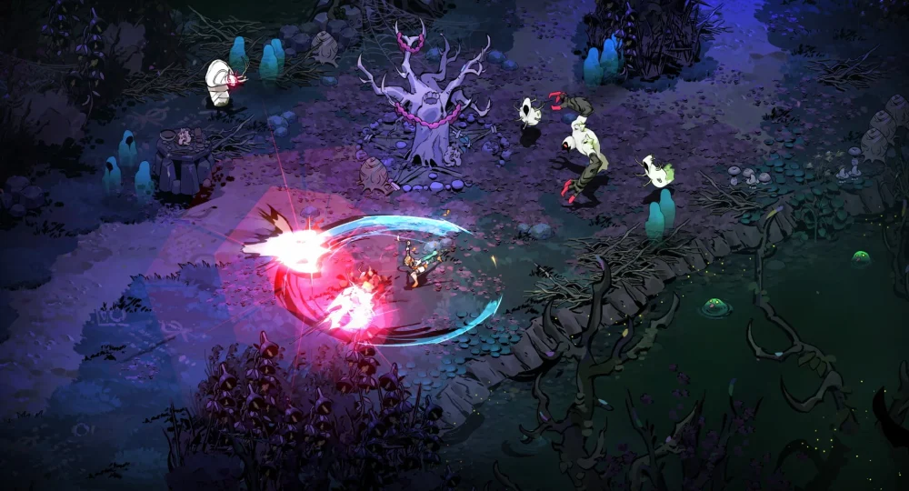 Mélinoé en plein combat dans l'Érèbe, Hades 2 armes nocturnes