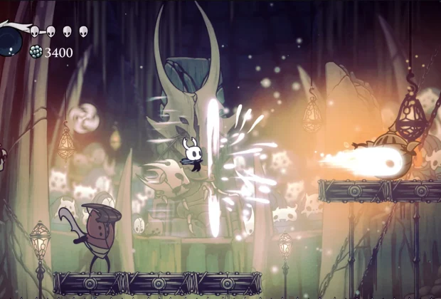 Combat de boss dans Hollow Knight, guide des fins