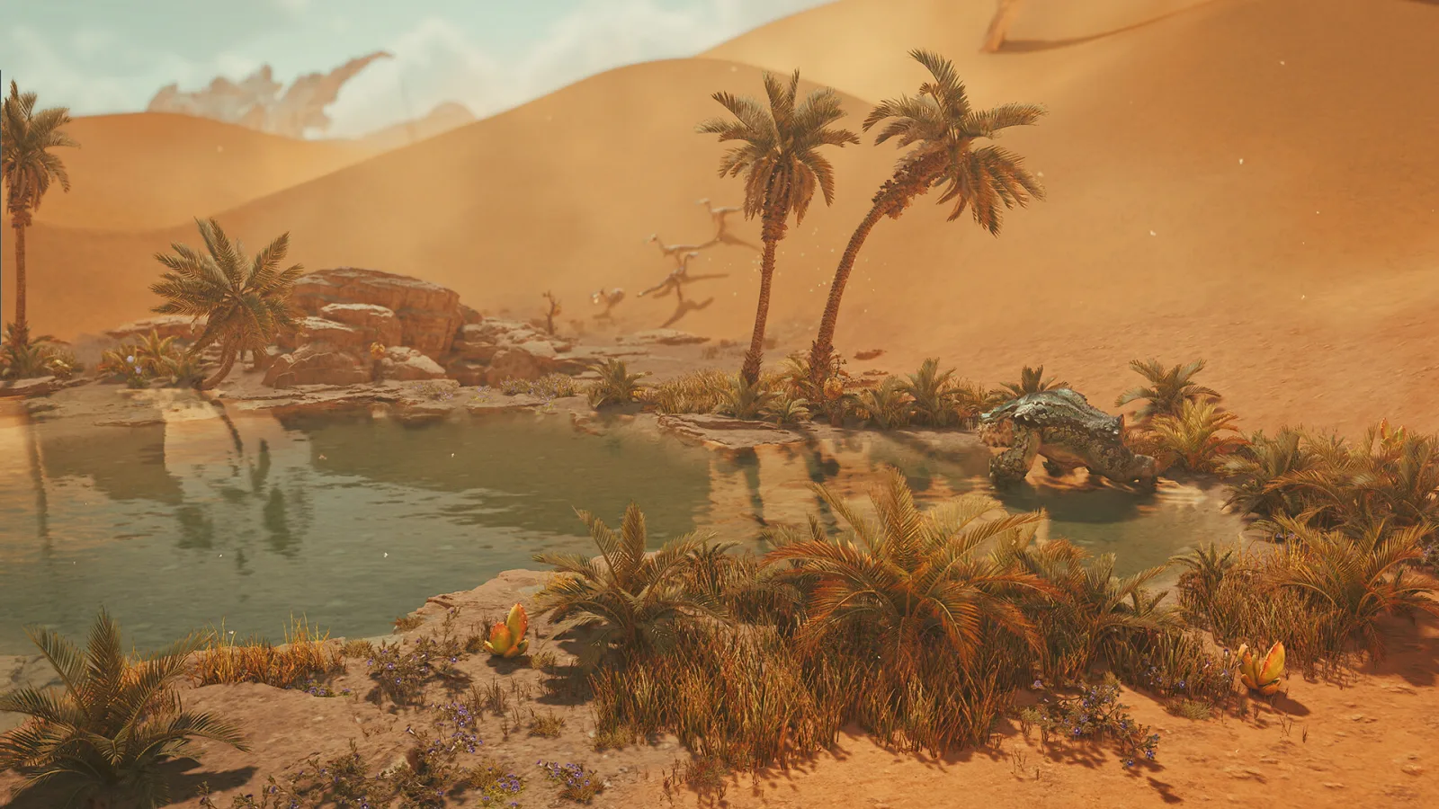 Monster Hunter Wilds exploration oasis Plaines venteuses