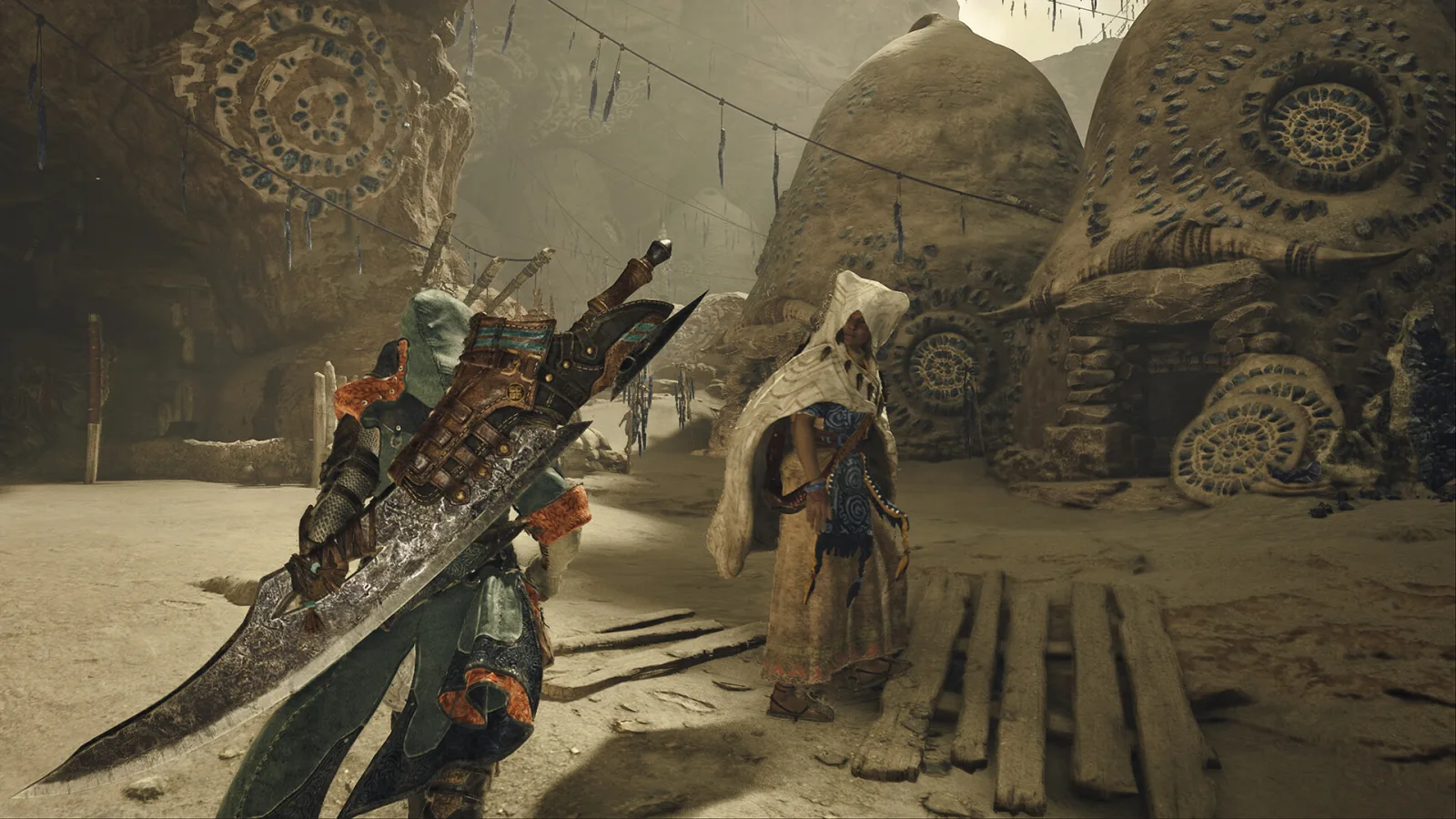 Monster Hunter Wilds soluce : Grande Épée au village base