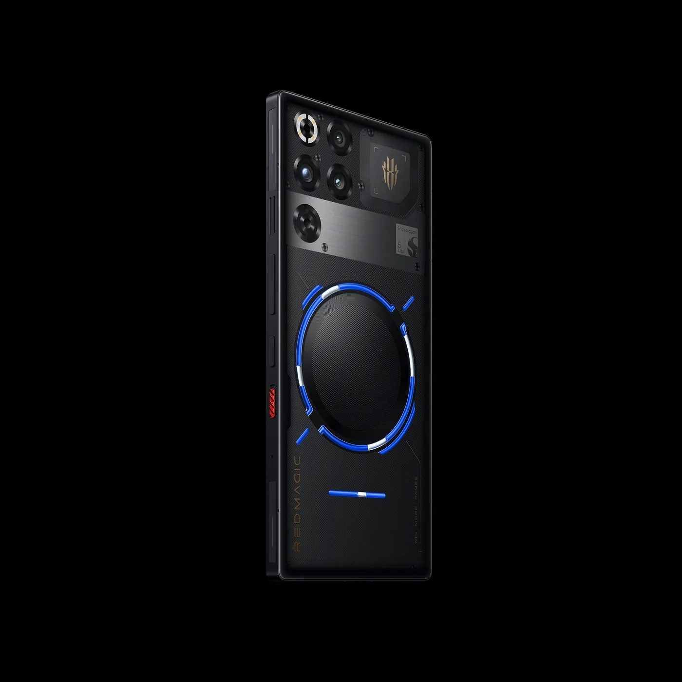 Dos du REDMAGIC 11 Pro Nightfreeze avec ventilateur, anneau RGB et capteurs photo affleurants