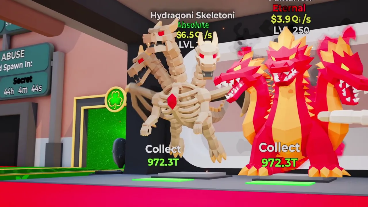 Steal the Brainrot Fortnite : Hydragoni Skeletoni et Brainrot Eternal dans une base