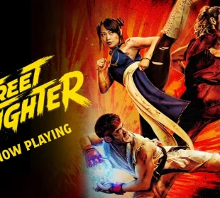 Affiche Street Fighter film avec Ryu, Ken et Chun-Li, en tête du box-office