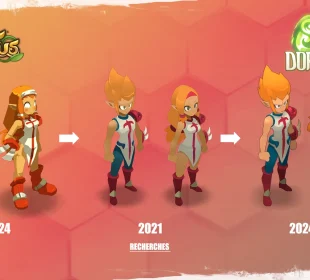 Stuff Iop Dofus Unity : évolution officielle du design du Iop jusqu'à Dofus 3