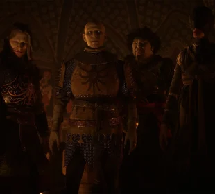 The Blood of Dawnwalker fins : quatre vampires vrakhirs réunis à la lueur des bougies